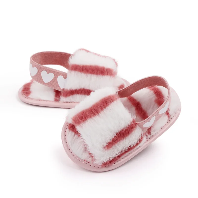 Fashion Faux Fur Baby Shoes For Newborn Spring Winter Cute Infant Toddler Baby Boys Girls Shoes 2