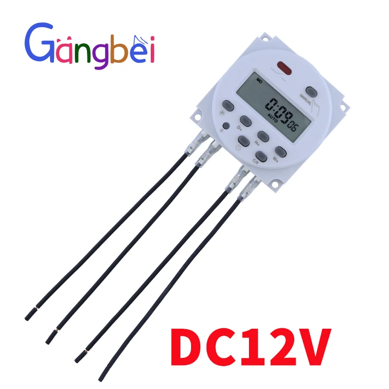  CN101A Dc 12V Mini LCD Digital Microcomputer Control Power Timer  Switch Small Microcomputer Time Control Switch Time Switch Relay Input  Voltage 12V : Tools & Home Improvement