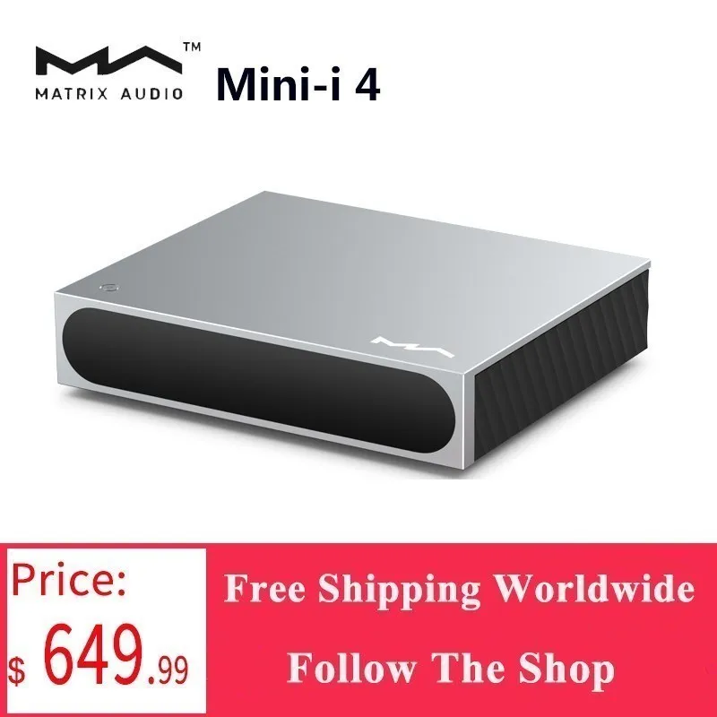 Matrix Mini-i 4 Streamer Roon Ready MA player ES9039Q2M DAC High-quality USB 768kHz/DSD512 MQA Full Decoder Headphone Amplifier