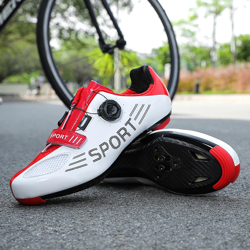 New men's and women's cycling shoes Outdoor sports shoes Couple's anti slip mountain road cycling shoes