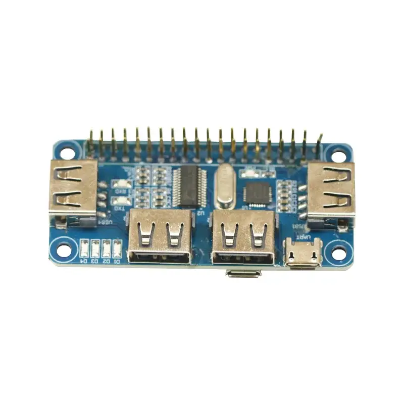 4 Ports USB HUB HAT For Raspberry Pi 3/ 2/ Zero W Extension Board USB To UART For Serial Debugging Compatible With USB2.0/1.0 image 4