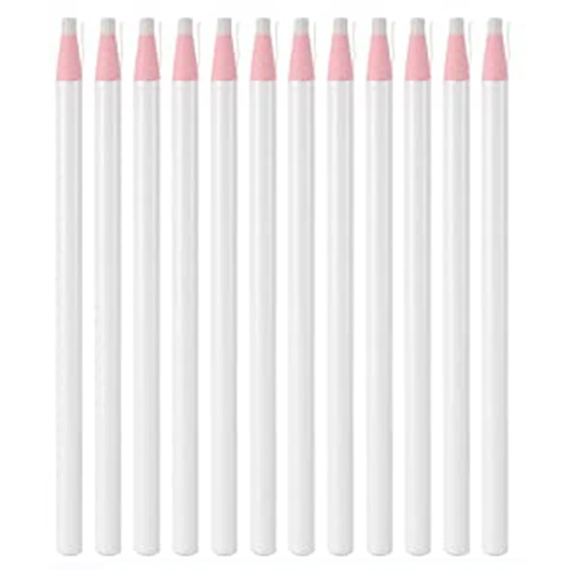 

48 Pcs White Chalk Pencils White Invisible Erasable Pencils Fabric White Chalk Markers Industrial