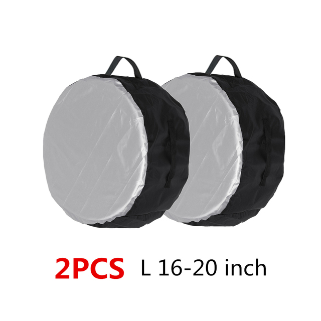 Universal Car Spare Tire Covers Case Tires Storage Bags Auto Wheel Tires Storage Bags Vehicle Tyre Waterproof Polyester Bag