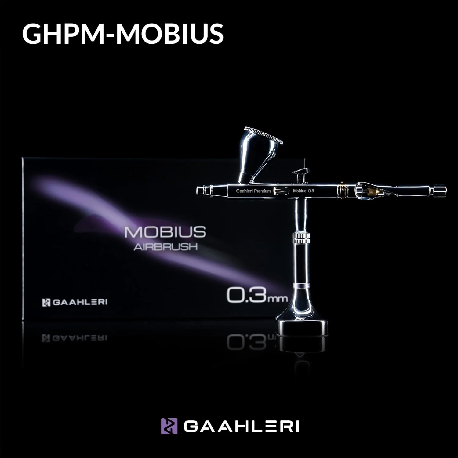 Gaahleri Model spraying and coloring spray  Airbrush kit  Premium Series Mobius 0.3MM/0.2MM caliber 6