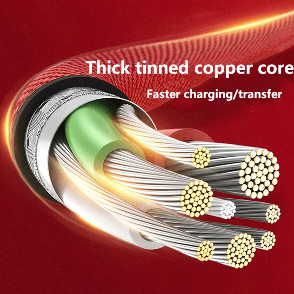 Fast Charging Double Elbow 90 Degree Multi-Connector Cable