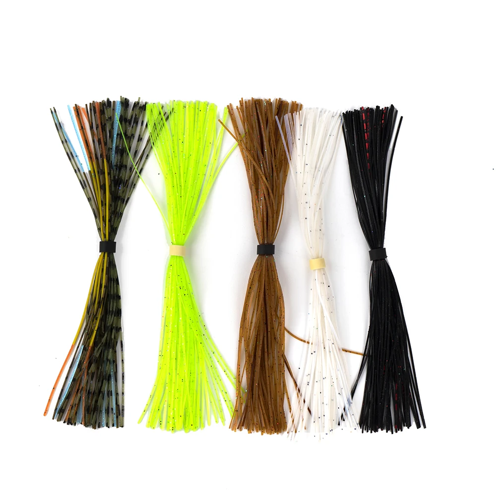 1 Bundles/44 Strands Fishing Lure Baitfish Silicone Skirts Spinnerbait