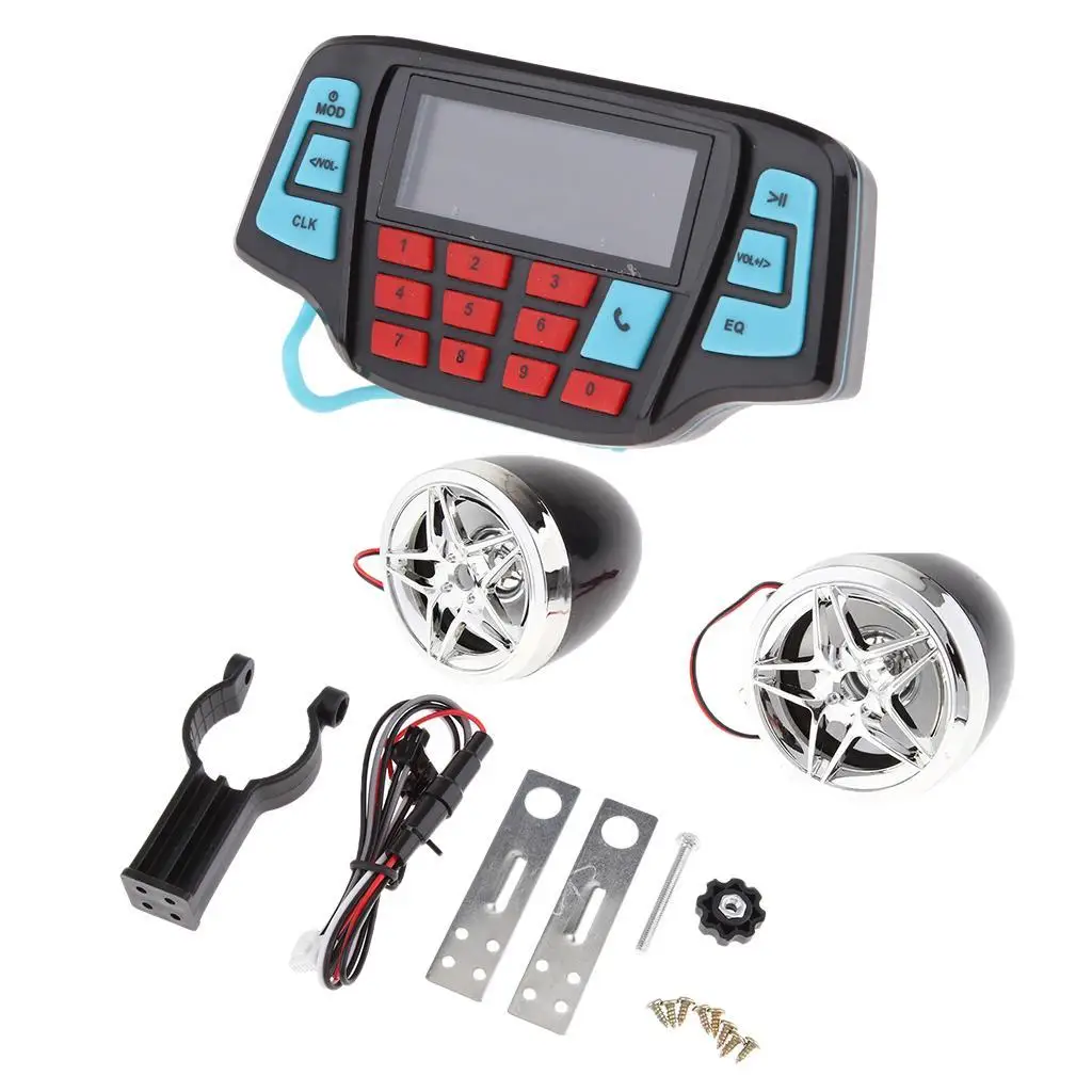 Bluetooth-колонки для мотоциклов аудиосистема FM-радио стерео морские колонки |