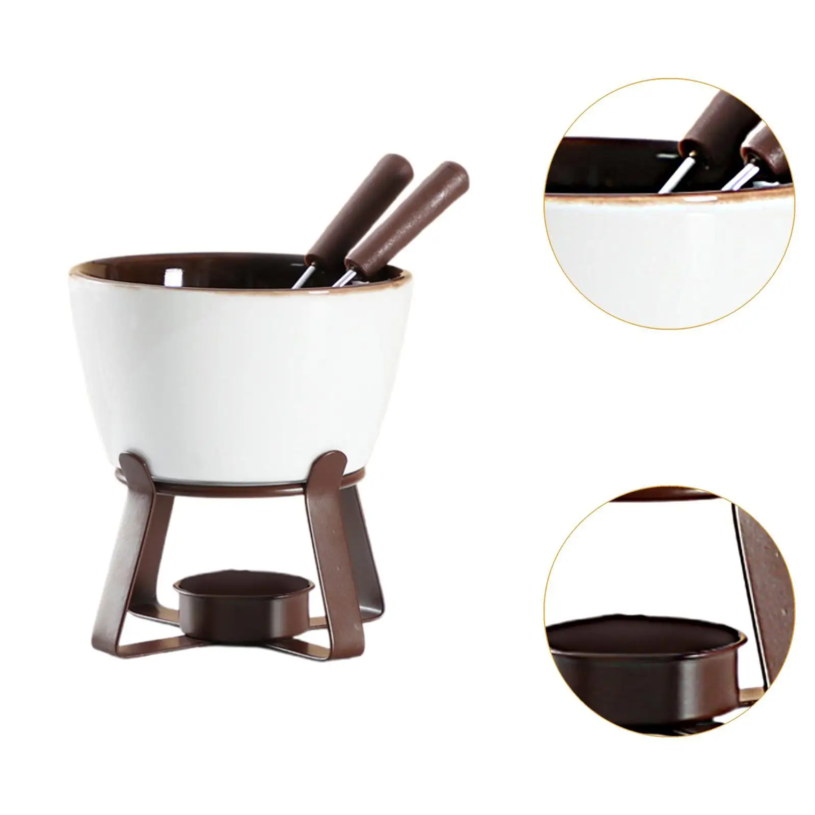 Fondue Mug Birthday Coffee Cup Tapas Anniversary Dinner Home Candy Hot Pot