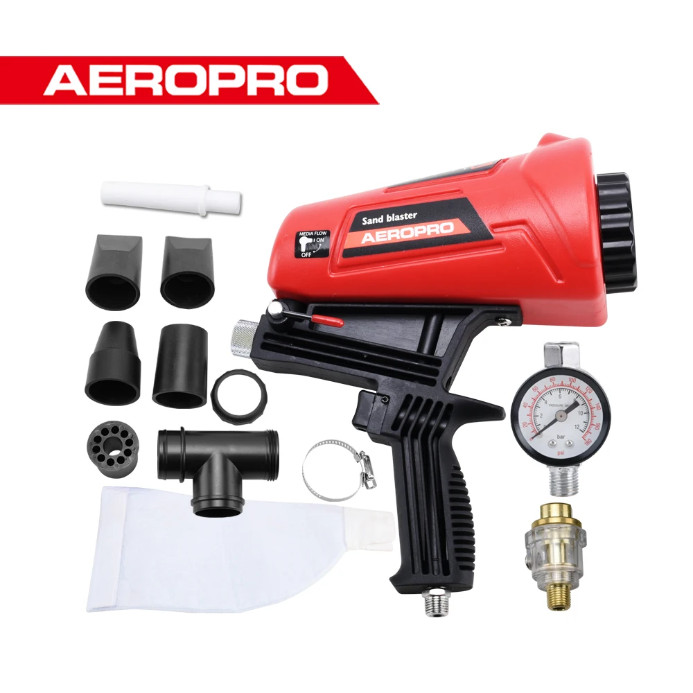 AEROPRO V641 Gravity Feed Sand Blaster Sand Blasting Machine Pneumatic