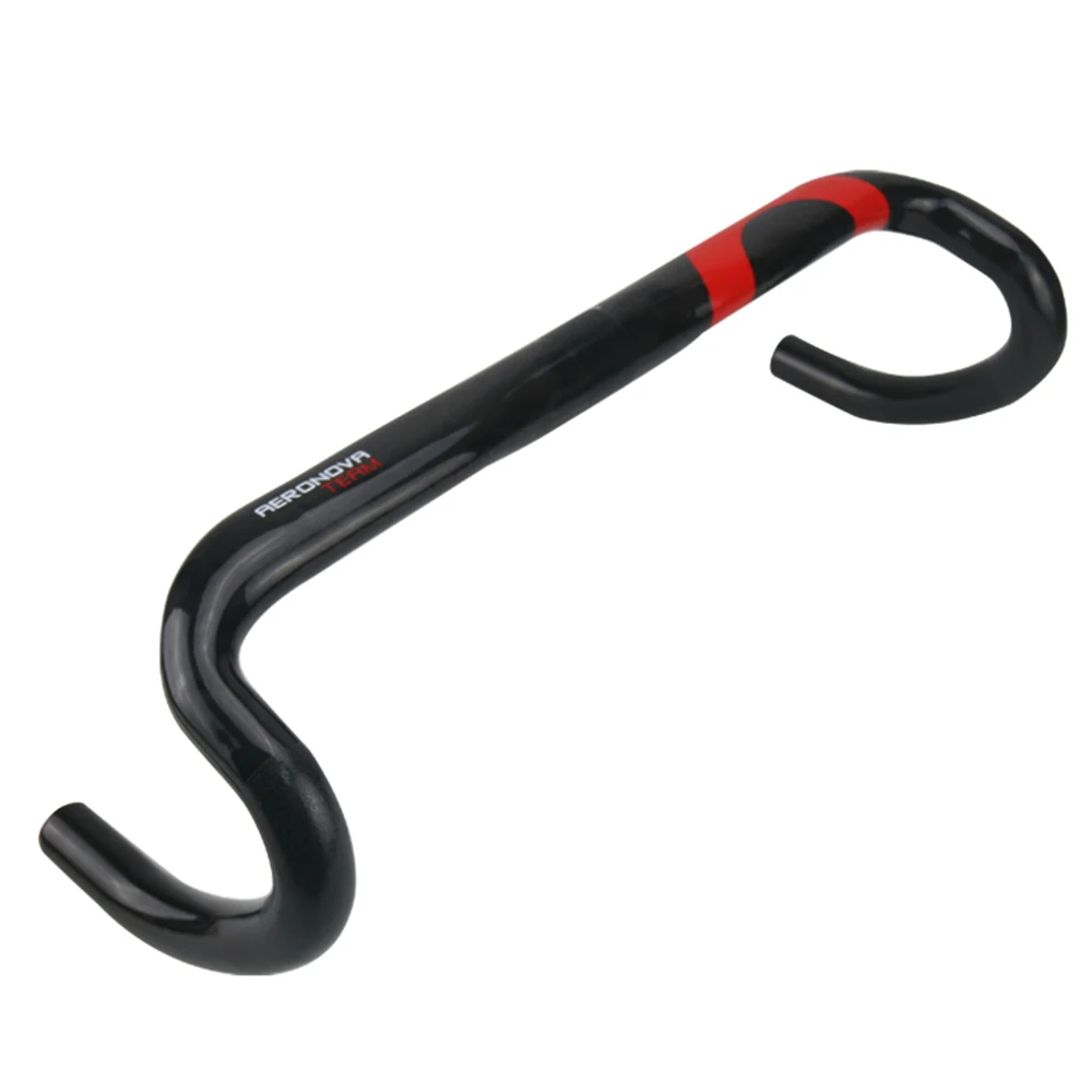 AERONOVA Carbonfaser-Rennradlenker 31,8, Carbonfaser-Lenker, gebogener Fahrradlenker, 31,1 - 32,5 Aero Bars Drop Bars – Detail 2