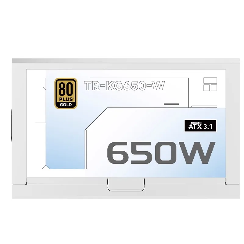 써멀라이트 TR-KG650W 화이트 ATX 파워 서플라이 골드 메달 풀 모듈 ATX3.1 PSU 데스크탑 컴퓨터 파워 서플라이 650W/750W/850W