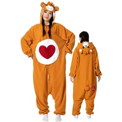 Halloween Onesie For Women Men Adult Animal Kigurumis Pyjamas Cartoon Brown Blue Bear Pajamas Homewear Cosplay Costume