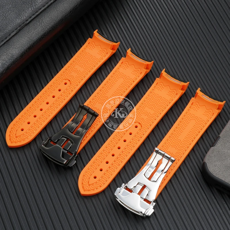 Rubber Strap Omega Planet Ocean 42mm Orange OMEGA Seamaster Diver