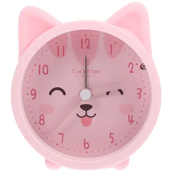 Cute Cartoon Cat Silicone Night Light Alarm Clock 1