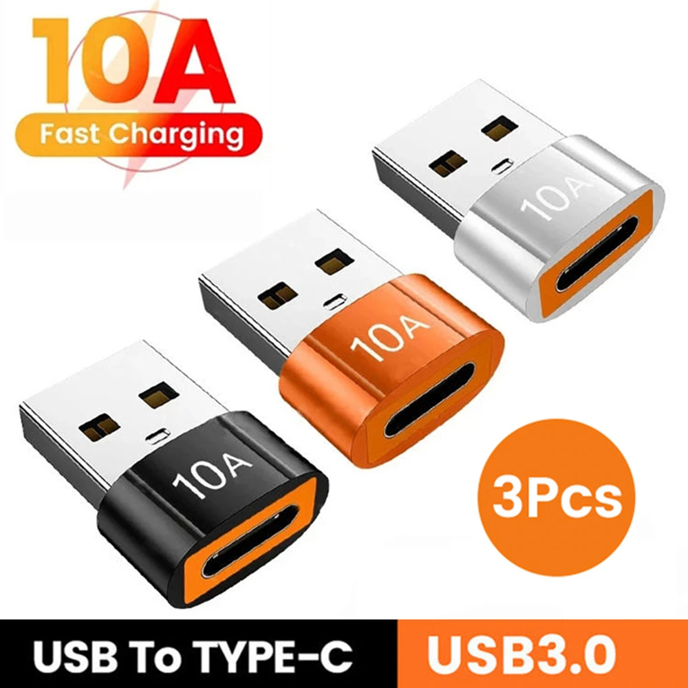 USB Type C to USB A Adapter - Male to Female OTG Converter