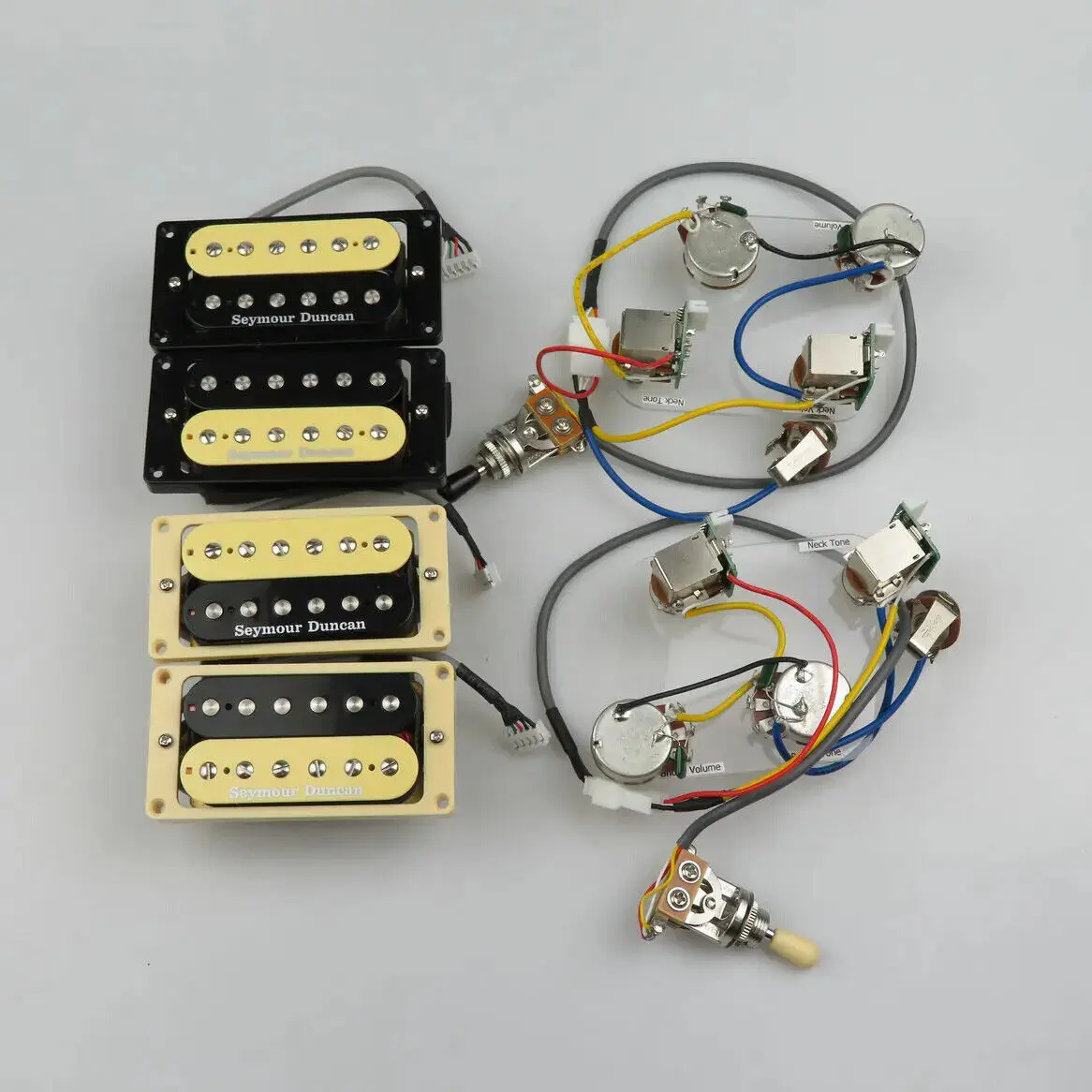 

Electric Guitar Humbucker Pickups SH1N SH4 4C - 2V 2T 5-Way Push Pull Coil Split Pickups set