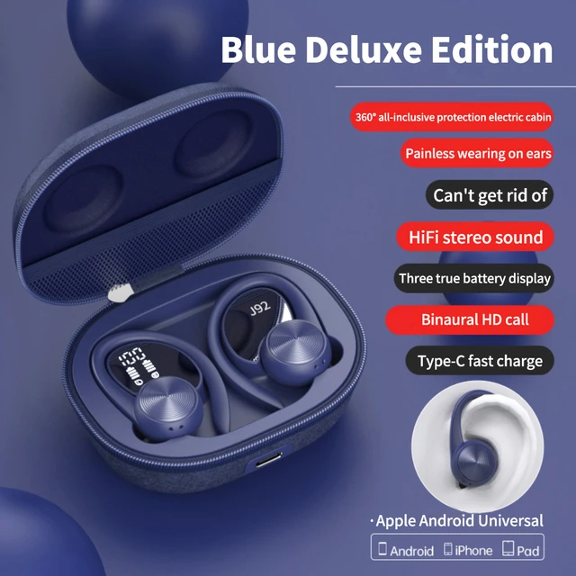 Auriculares Inalámbricos Bluetooth Audífonos Impermeables para Iphone y  Android