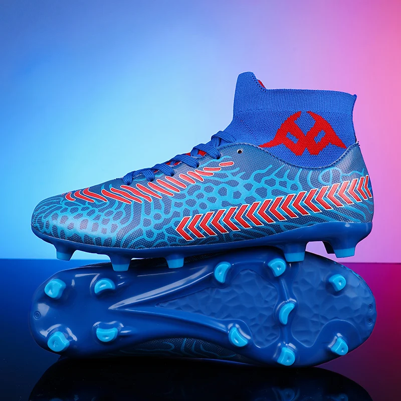 Football Field Boots Professional High Top Skid Training Shoe Futsal Sneakers Children Sports Indoor Soccer Boots Soccer Shoes