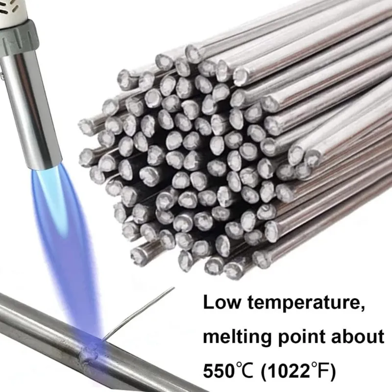 ABMH-플럭스가 필요 없는 저온 알루미늄 용접 와이어-100개, 길이 50Cm, 직경 1.6Mm 1022 ° 저융점 용접봉