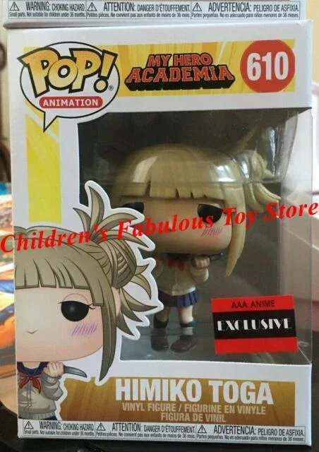 thumbnail image 4 of FUNKO POP Figura de acción de vinilo de edición limitada My Hero Academy Animation Himiko Toga #610 DABI #637, juguetes para niños, regalos, 4 of 5
