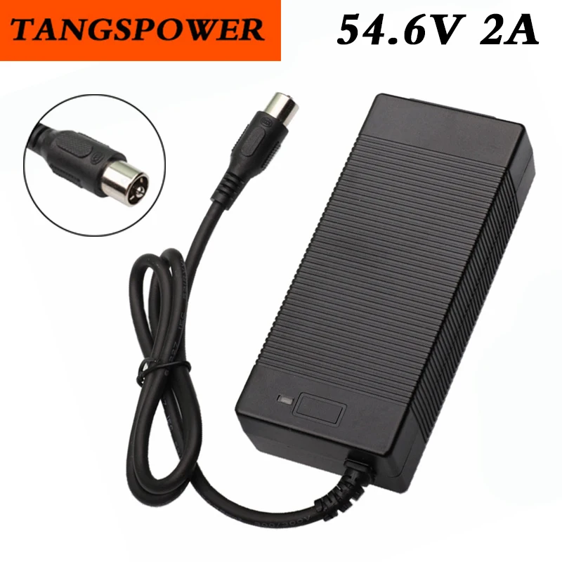 54.6A 2A  Lithium Battery Charger For 13S 48V Electric Scooter E-bike  wheelchair motorbike  li-ion Battery Fast charging