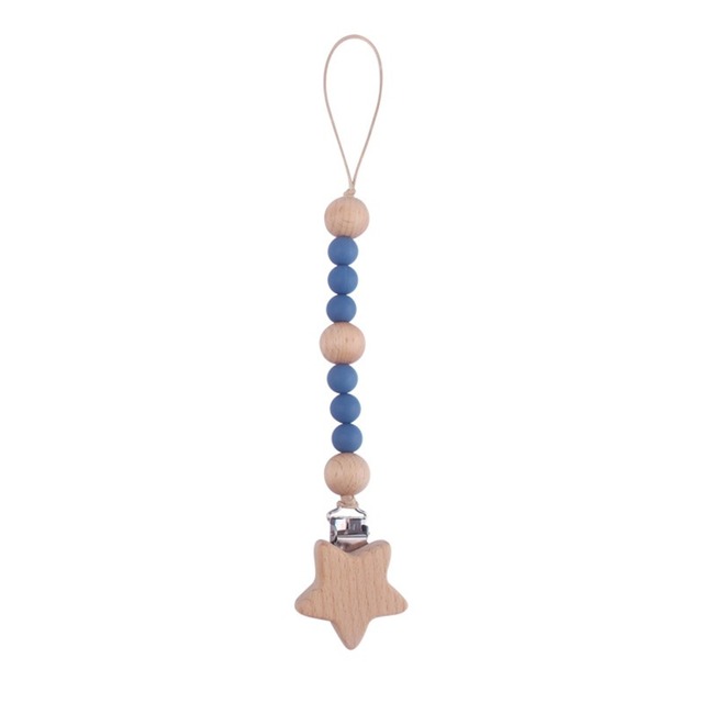 Wood Chew Beads Pacifier Clips Dummy Chain Holder Cute Soother Chains Nipple Appease Baby Teething Toy Baby Chew