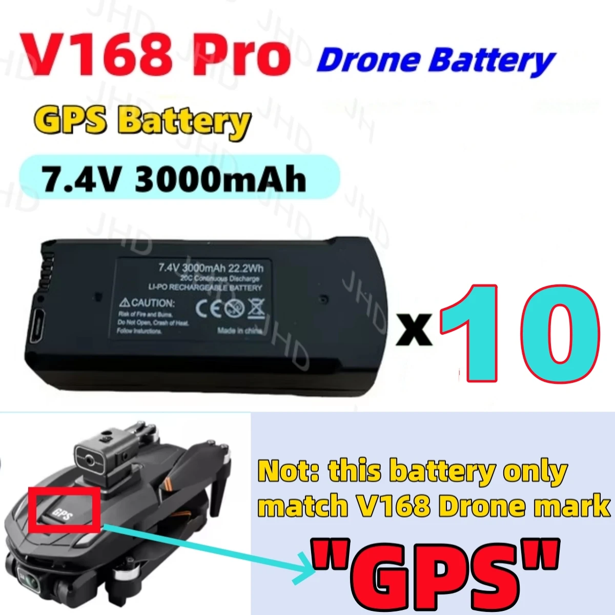 V168 GPS 3000mAh 10B