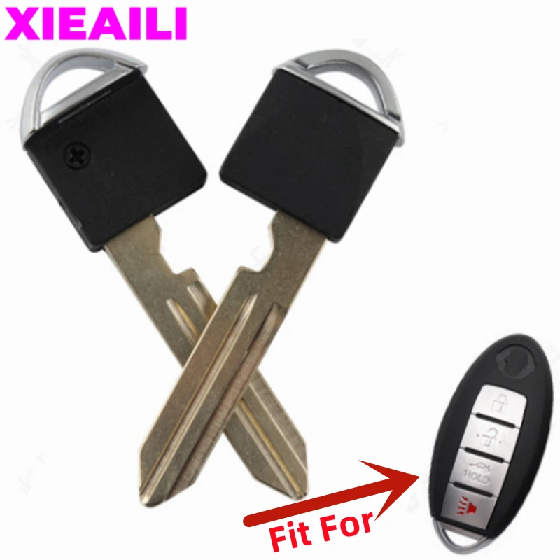 

XIEAILI 10Pcs Blank Uncut Remote Smart Key Blade For Nissan (Metal) S520