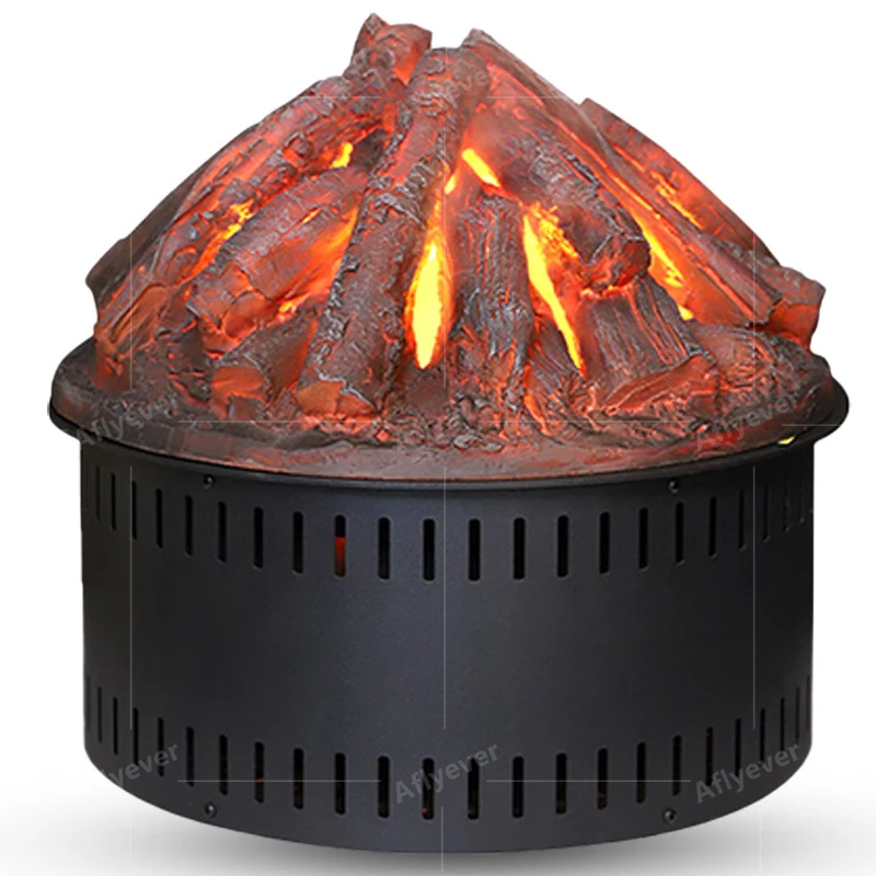 Home electronic fireplace core simulation bonfire basin false flame countryside LED decoration steam atomization fireplace