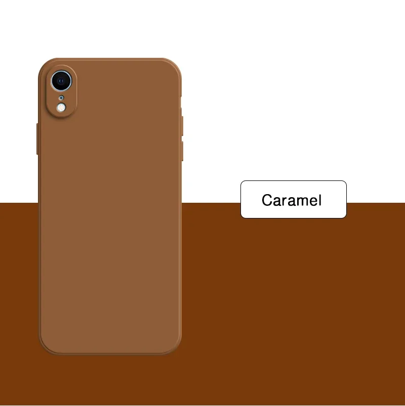 Premium Liquid Silicone Phone Case - Soft Solid Color Back Cover