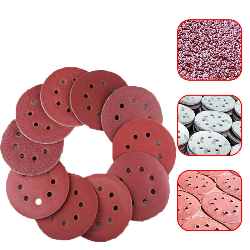 Pack De 60 Disques Abrasifs 125mm - Carbure De Silicium - Grains 400 à 2000 - Pour Ponceuses Orbitales