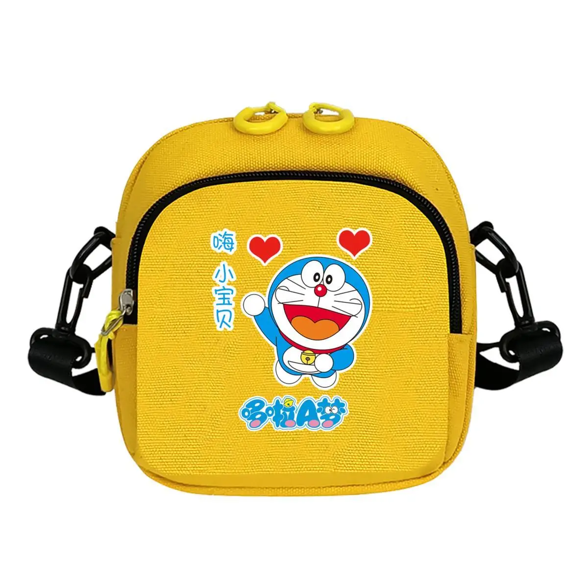 

Kawaii Doraemon Canvas Messenger Bag Cartoon 2022 New Fashion Trend Children Student Leisure Sports The Single Shoulder Bag