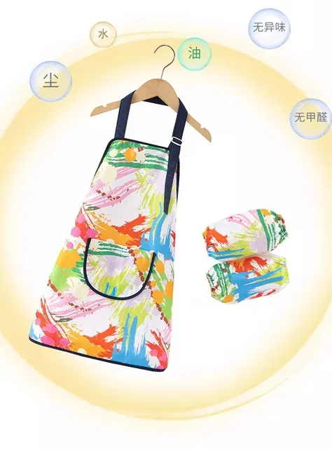 Kids Painting Smocks Waterproof Art Color Apron For Children Painting Aprons Sleeveless Dressing Cloth School Studying Uniforms 2
