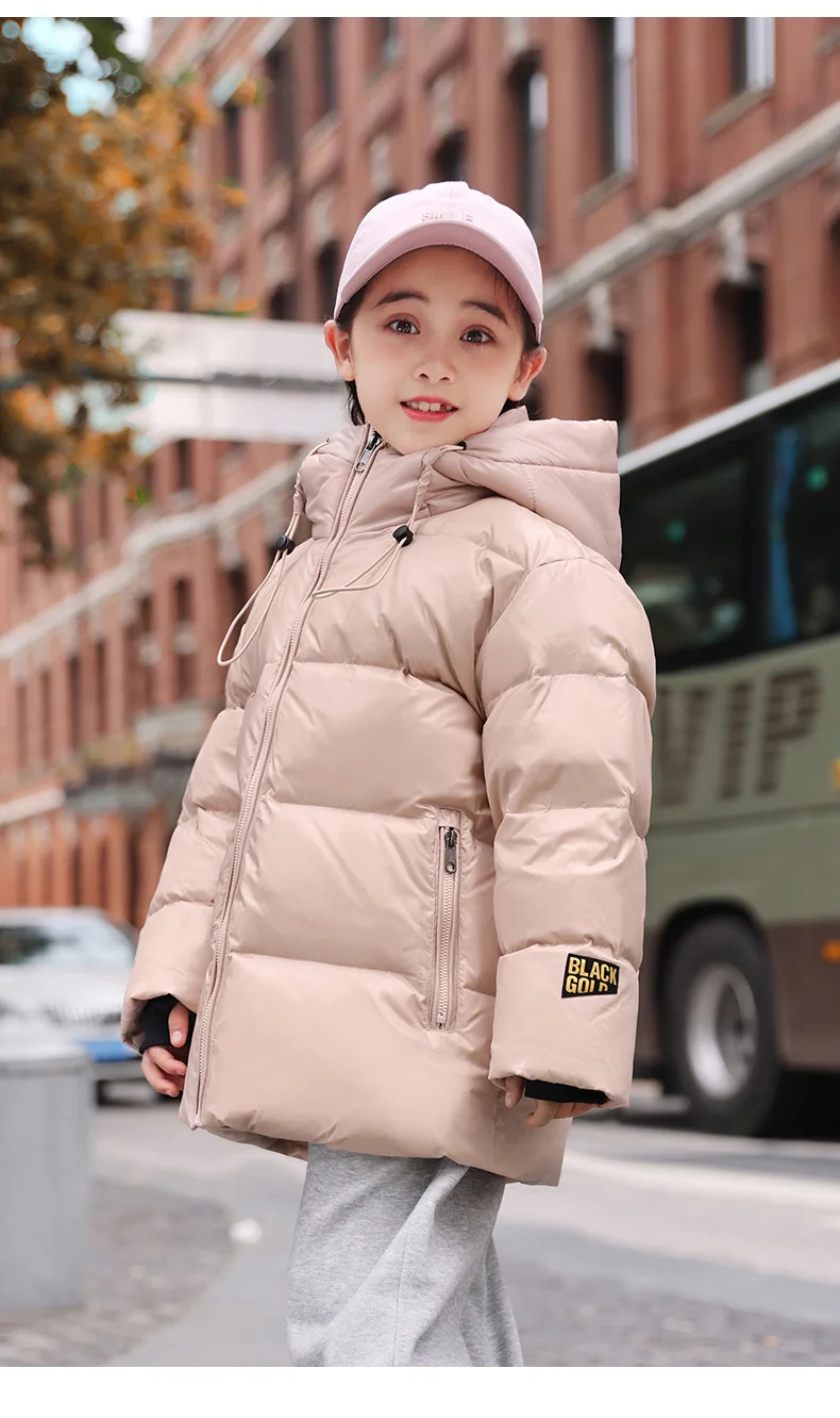 OLEKID 5-12 Jahre Kinder Winter Daunenjacke Für Mädchen Mit Kapuze Dicke Warme Teenager Mädchen Daunenjacke Mantel Kinder Parka Oberbekleidung – Detail 7
