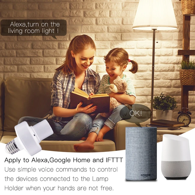 Prise intelligente Wifi Tuya Alexa Home Smart Life Connecté Lumière Ampoule  Led
