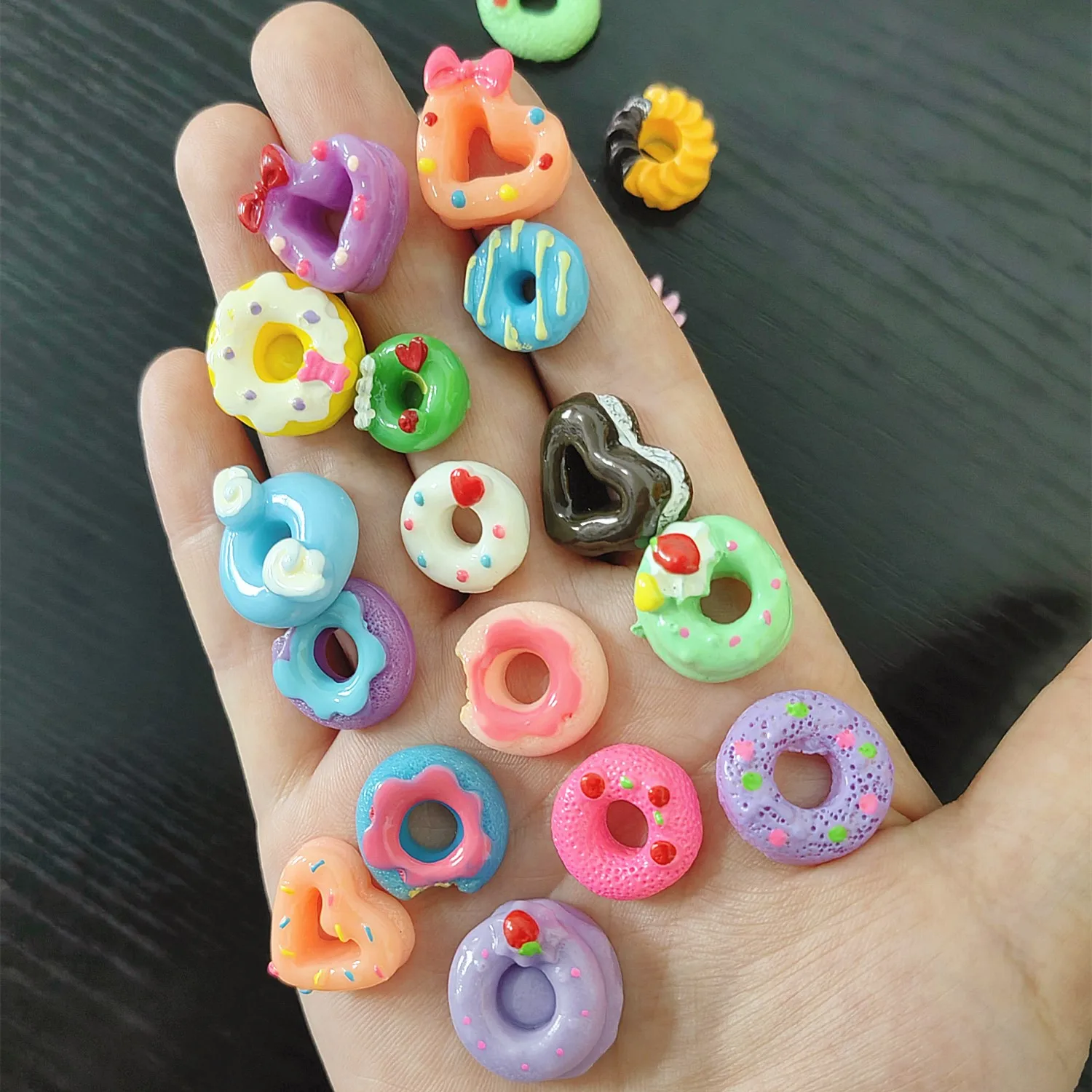6/8/10/15Pcs Mini Simulation Food For Doll Kids Kitchen Toys Dollhouse Miniatures Classic Toy Hamburger TOY
