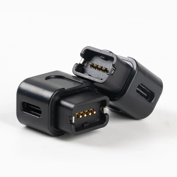 Testa ricarica a 4 pin per ricarica elettronica per bici con porte per cavi laterali, pezzo trasporto nero con cordino per