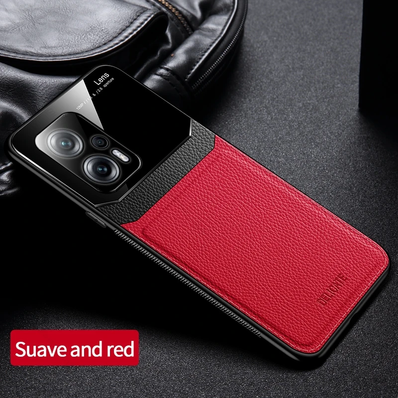 Luxury Leather And Plexiglass Phone Case For Xiaomi Poco X4 Gt_voghion.com