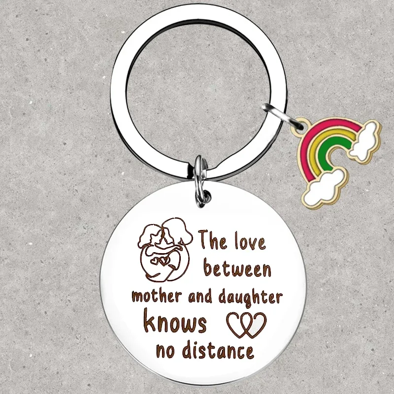 

Hot The love between mother and daughter Keychain Mother's Day Key Rings mother's birthday Gifts