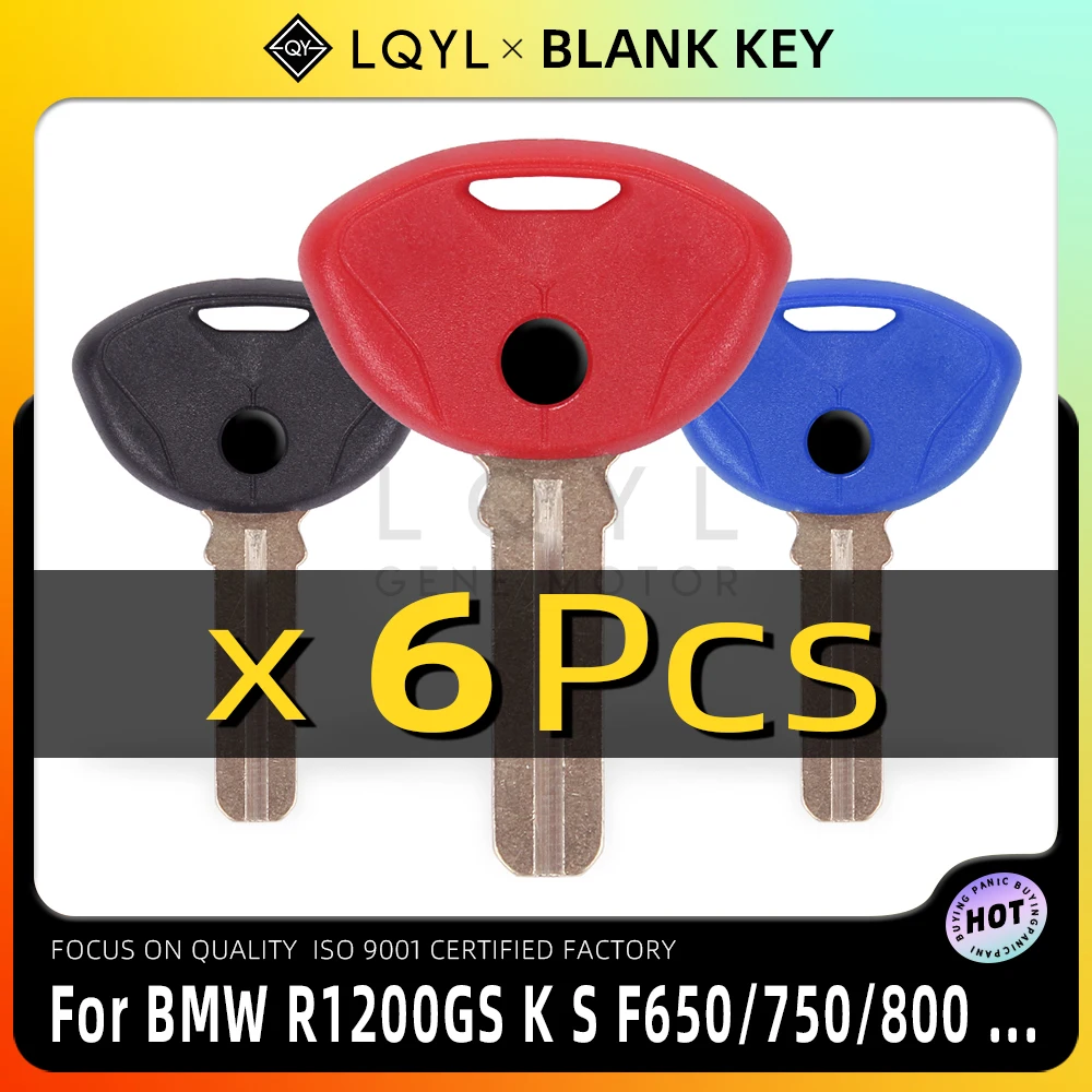 

6Pcs Motorcycle Key Uncut Blank Replacement Keys For BMW F650GS F800GS S1000RR F650 F800 R1200 R1150 R ST RT GT K1200R K1300GT
