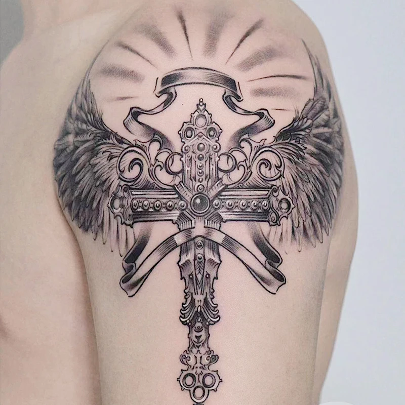 Large Herbal Tattoo Stickers with Realistic Designs