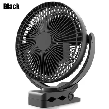 10000mAh 8-Inch Rechargeable USB Desktop Fan Portable Clip on Fan 4 Speeds Low Noise Air Circulating USB Fan For Home Office 1