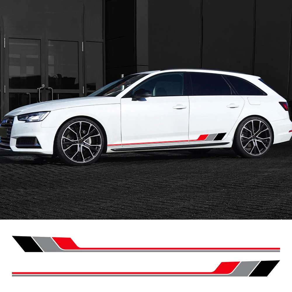 Audi A4 Car Side Door Vinyl Decal Stickers - Exterior Trim Auto Accessories