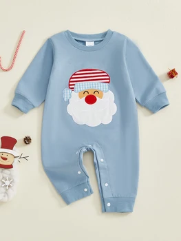 Baby Santa Claus Crewneck Romper 1