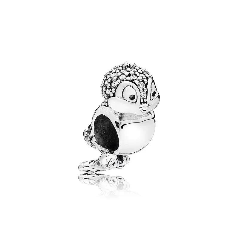 Little Dinosaur Owl Snake Pangolin Hippopotamus Pendant Charm Bead Fit Original Silver European 925 Bracelet Jewelry for Women 3