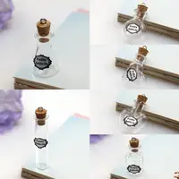 10/20/30/50/100pcs Vintage Mini Glass Bottle Wishing Drifting Cork Felix Felicis Magic Potion Lucky Bottle DIY Cremation Jewelry 1