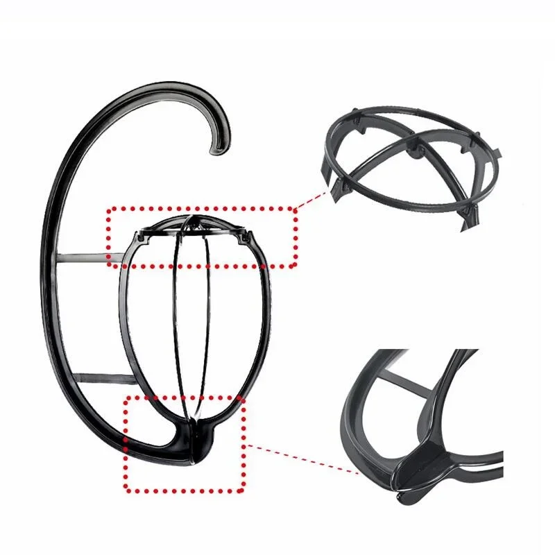 Wig Stand Portable Wig Hanger Salon Barber Hanging Hats Holder Dryer Display