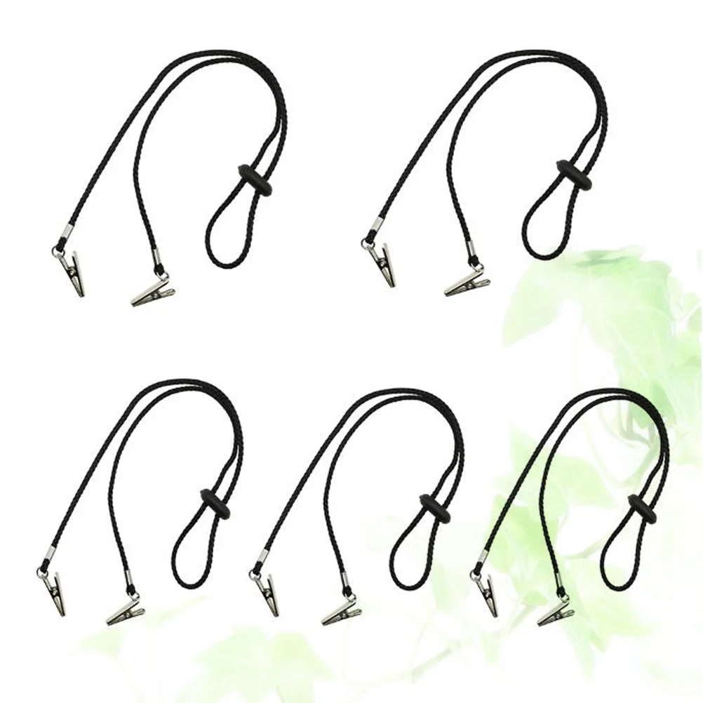 

Clips Napkin Bib Adult Chain Holderlanyard Alloy Chains Neck Clipelderly Adjustablethe Bibs Metal Nylon