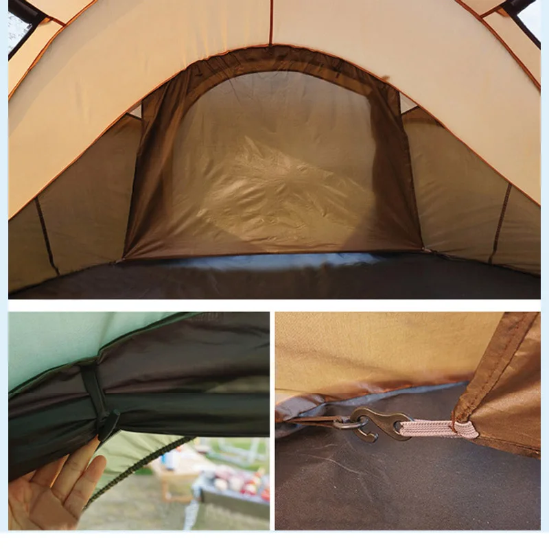 خيمة منبثقة أوتوماتيكية للتخييم في الهواء الطلق ، مقاومة للماء والرياح ،