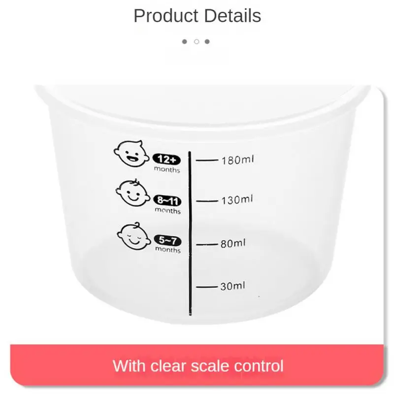 Baby Food Box Ease Use Measurement Mark Storage Box Food Grade Baby Bowl Durable Grade Supplement baby food storage containers portable food storage box